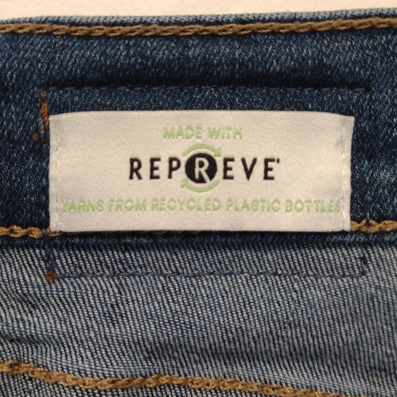 Calvin Klein - Distressed Mid Rise Skinny Jeans - Picture 13 of 15